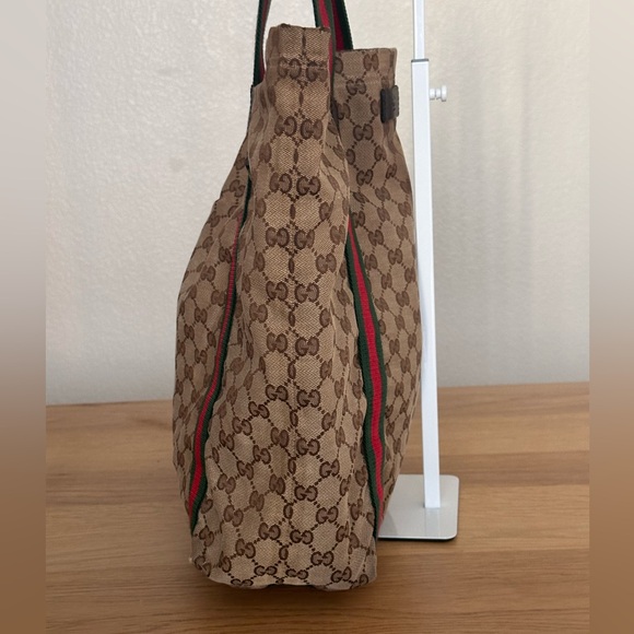 Gucci Cherry Line Canvas Tote Bag - Picture 5 of 17